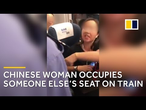 Furious argument after Chinese woman occupies someone else’s train seat