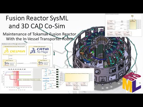 Tokamak Fusion Reactor Maintenance Vessel Robot Co-Simulation Between SysML and 3DCAD